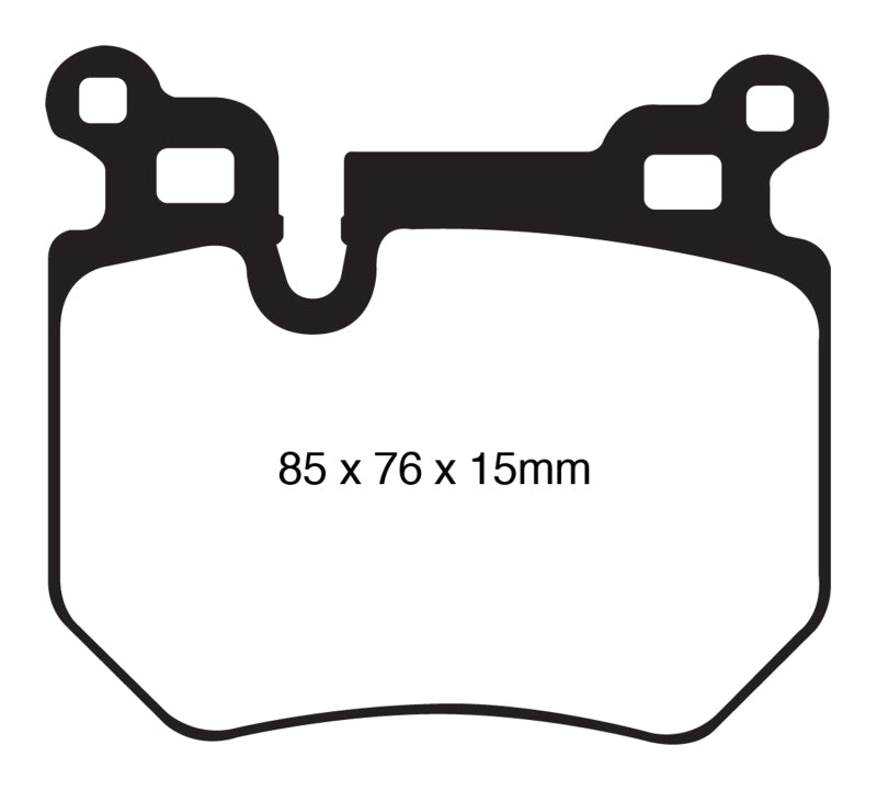 EBC 08-10 BMW 135 3.0 Twin Turbo Yellowstuff Rear Brake Pads DP41996R