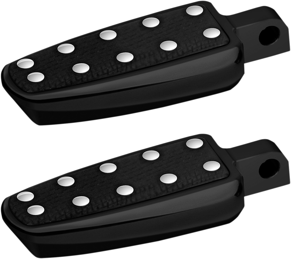 CYCLESMITHS Banana Footpegs - Male - Black 126-BP