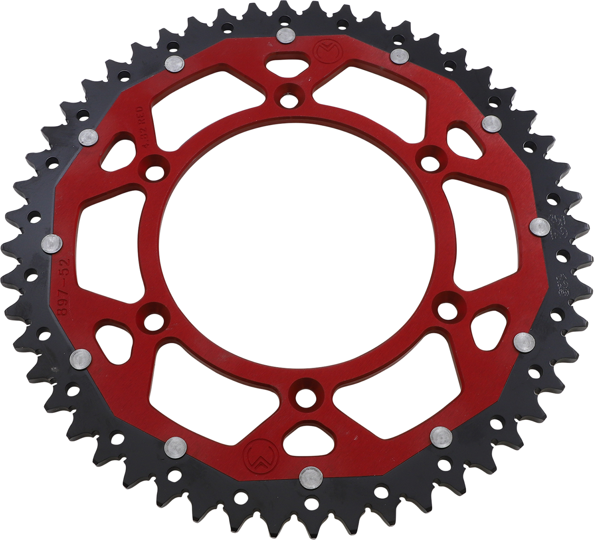 MOOSE RACING Dual Sprocket - Red - 52 Tooth 1210-897-52-13X