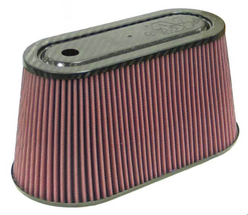 K&N Universal Air Filter with Carbon Fiber Top & Base-6in Base O/S W x 3.938in Top O/S W x 6in H RP-5070