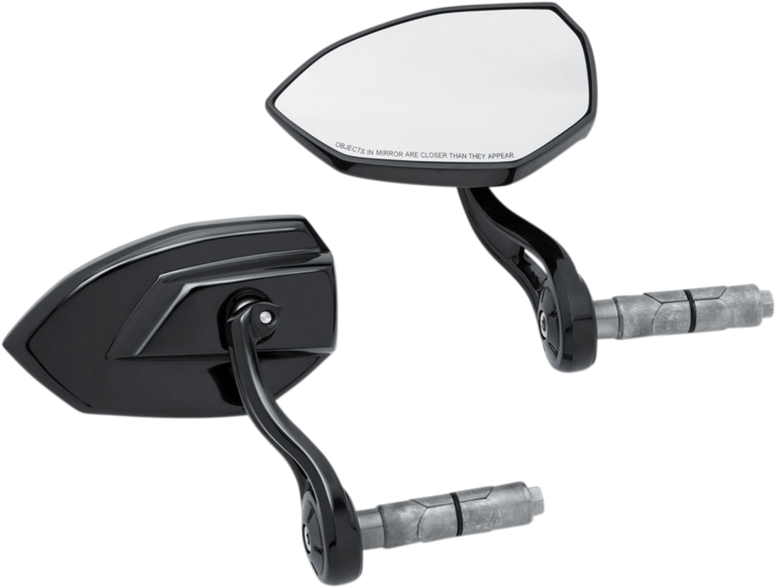 KURYAKYN Phantom Bar End Mirrors - Black 1959