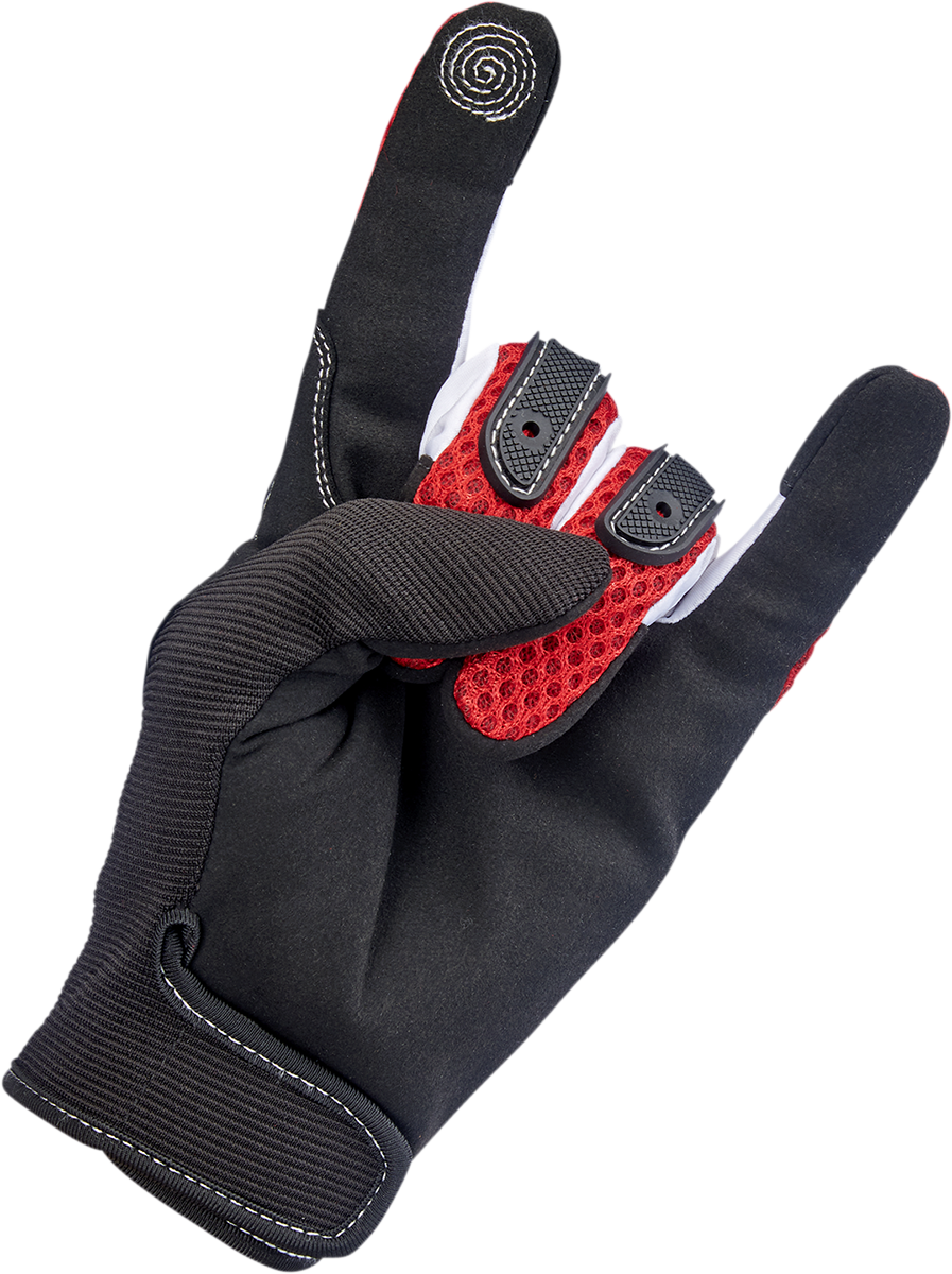 BILTWELL Anza Gloves - Red - Large 1507-0801-004