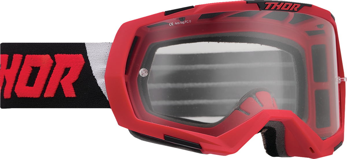 THOR Regiment Goggles - Red/Black - Clear 2601-2800