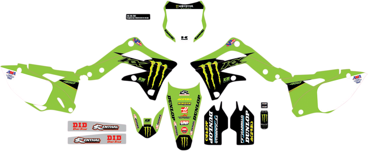 D'COR VISUALS Graphic Kit - Monster Energy 20-20-701