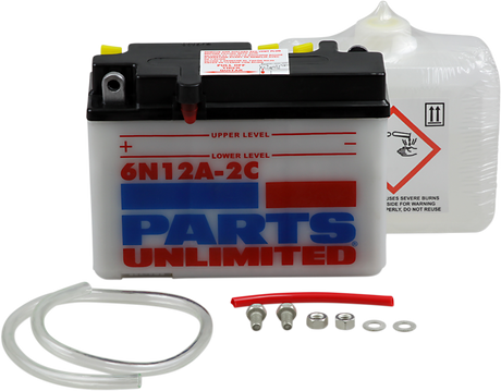 Parts Unlimited Battery - 6n12a-2c (B54-6) 6n12a-2c-Fp