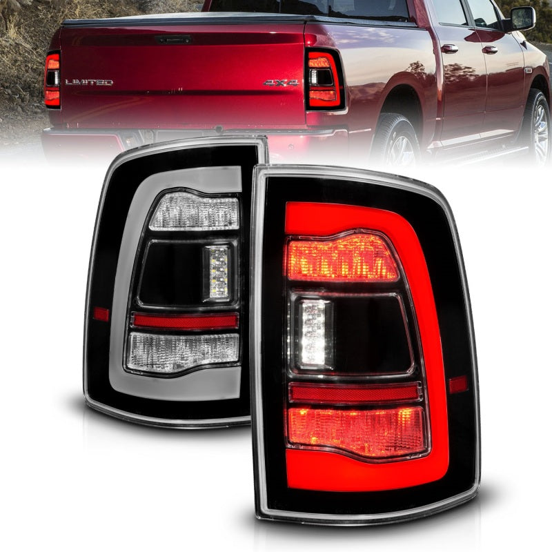 ANZO 09-18 Dodge Ram 1500 Sequential LED Taillights Black 311469