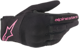 ALPINESTARS Women Copper Gloves - Black/Fuchsia - Large 3598420-1039-L