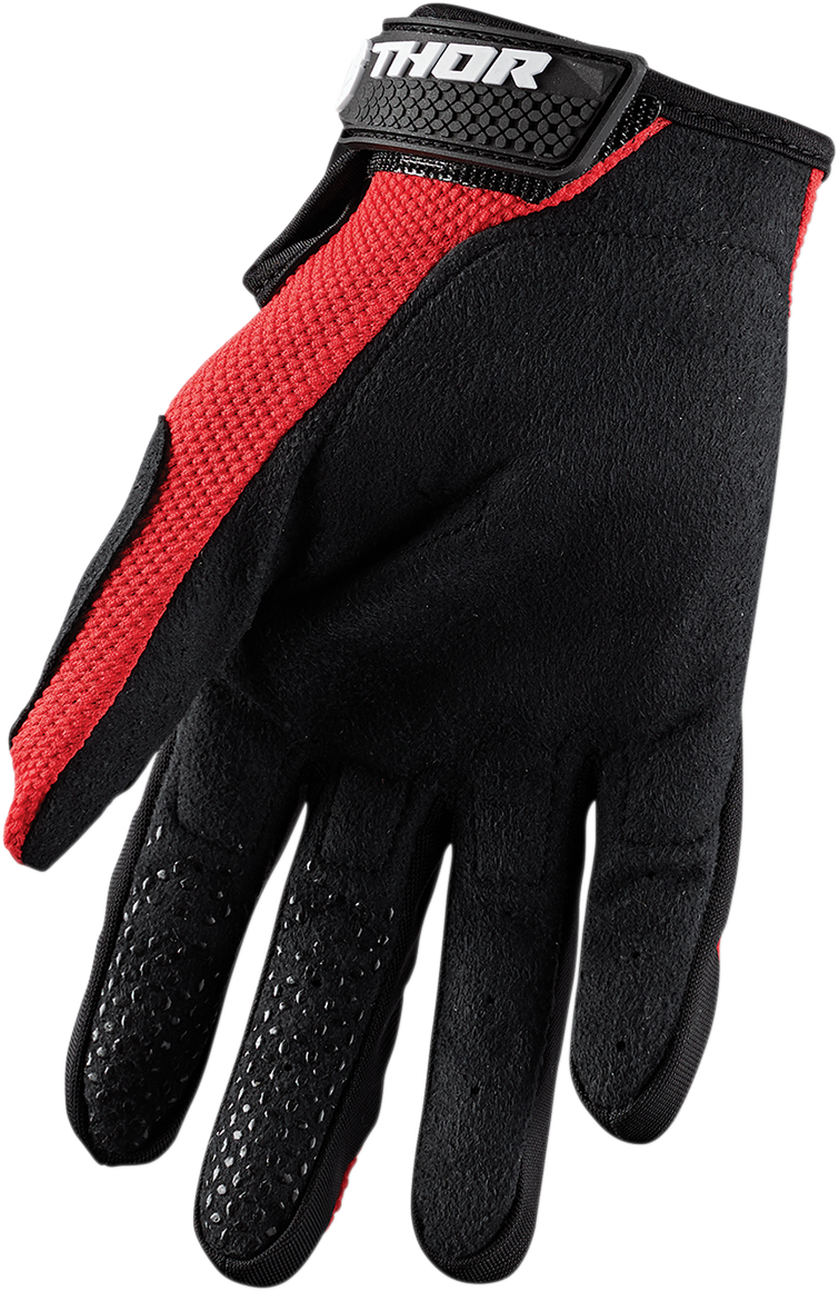 THOR Sector Gloves - Red/Black - XL 3330-5875