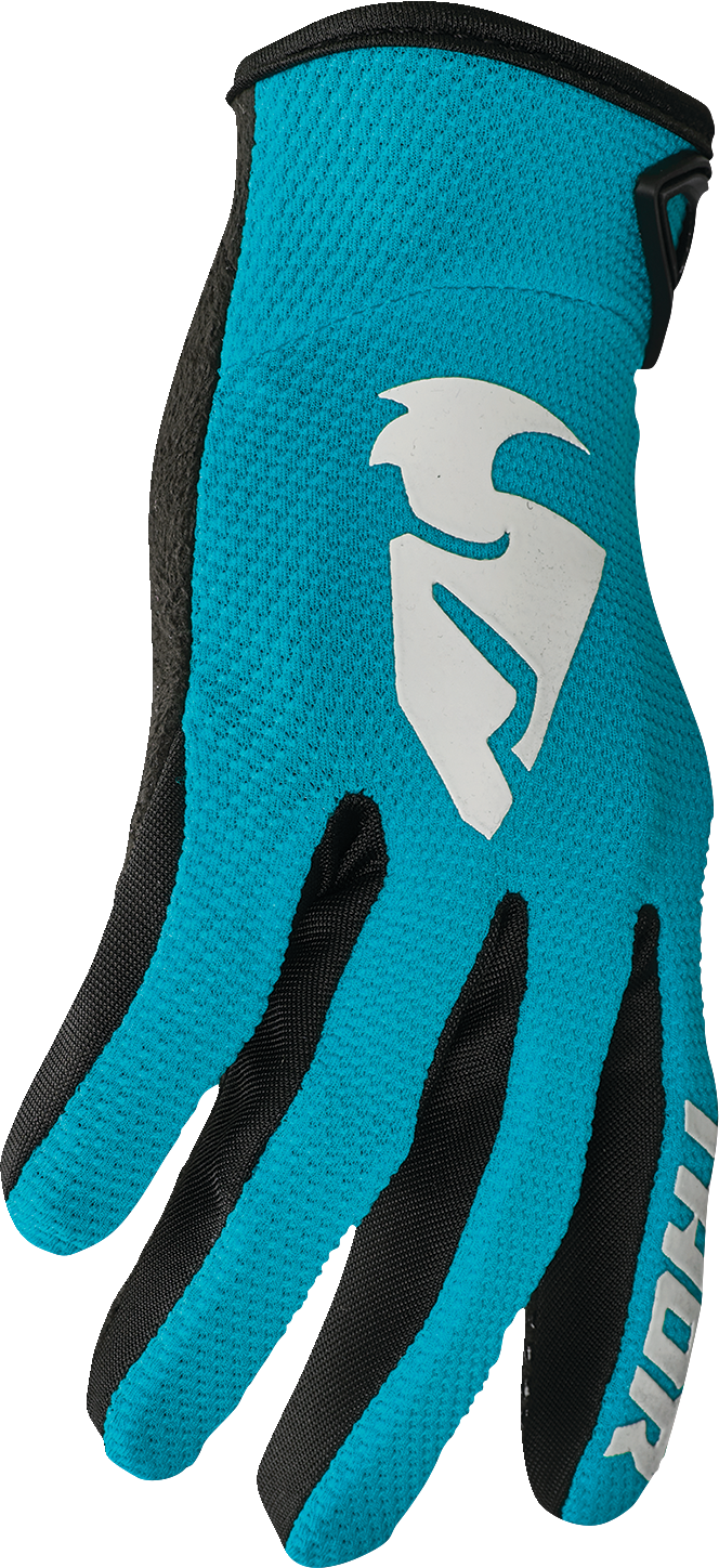 THOR Women's Sector Gloves - Aqua/Vintage White - Large 3331-0248