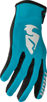 THOR Women's Sector Gloves - Aqua/Vintage White - Medium 3331-0247