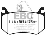 EBC 2016+ Alfa Romeo Giulia 2.9L Twin Turbo Bluestuff Rear Brake Pads DP52326NDX