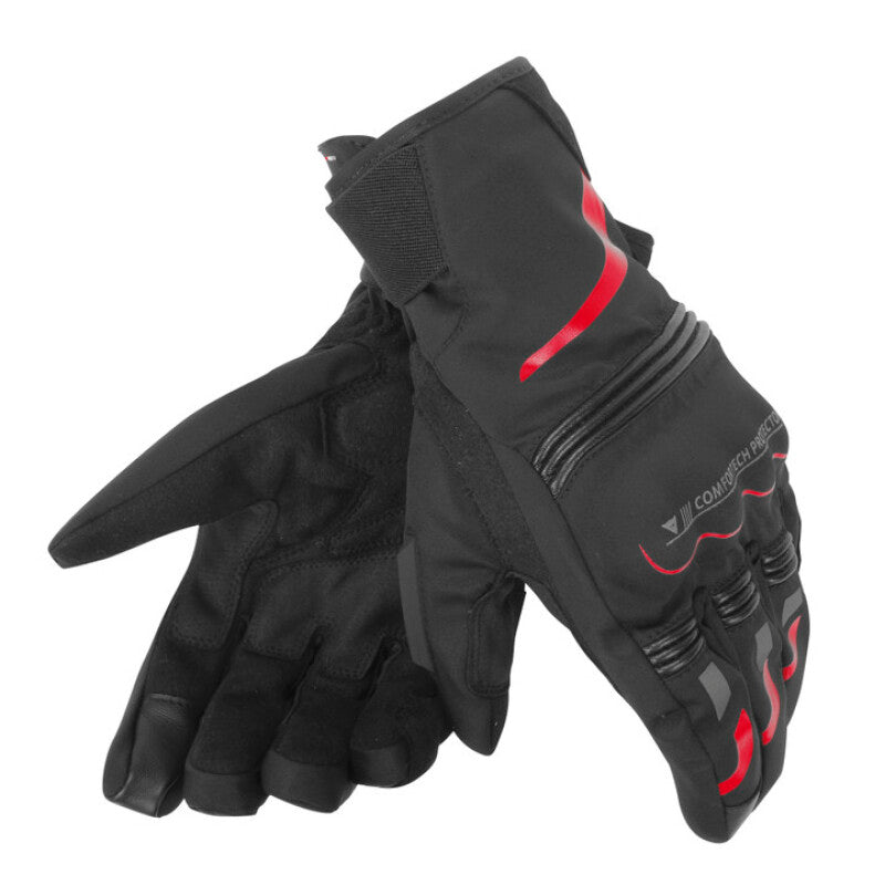 Dainese Tempest D-Dry Gloves Black/Red Unisex - XL 201815872-R08-XL