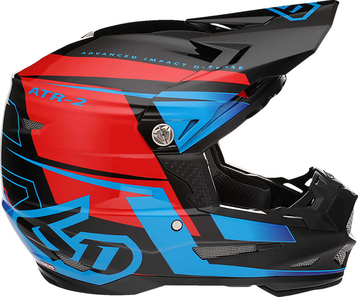 6D ATR-2 Helmet - Mach - Blue/Red/Black - XS 12-3314