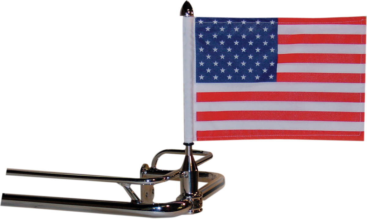 PRO PAD Fixed Flag Mount - 3/4" Round Bar - With 10" X 15" Flag RFM-FXD115