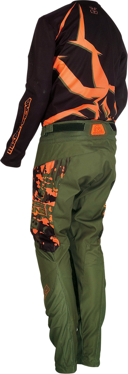 MOOSE RACING Youth Agroid Pants - Olive/Orange - 26 2903-2181