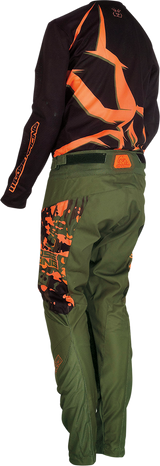 MOOSE RACING Youth Agroid Pants - Olive/Orange - 26 2903-2181