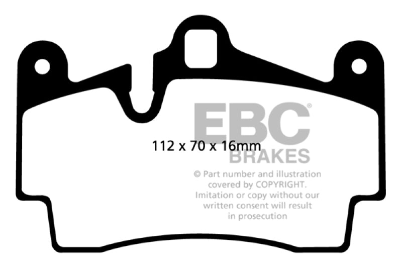 EBC 04-07 Porsche Cayenne 3.2 Redstuff Rear Brake Pads DP31474C