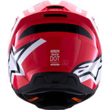 ALPINESTARS SM3 Helmet - Heat - Gloss Red/White/Black - Small 8301026-3126-S