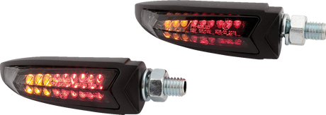 HIGHSIDER Arc Turn Signal - Rear - Black 254-260