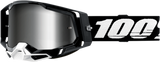 100% Racecraft 2 Goggles - Black - Silver Mirror 50010-00001