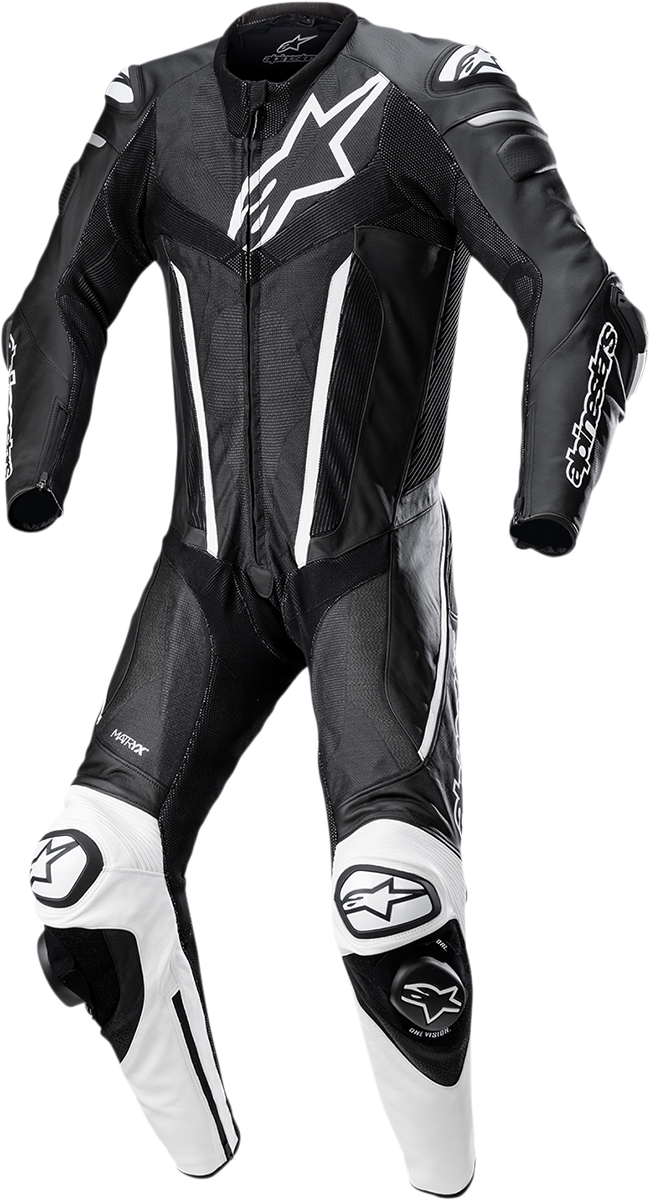 ALPINESTARS Fusion 1-Piece Suit - Black/White - US 40 / EU 50 3153022-12-50