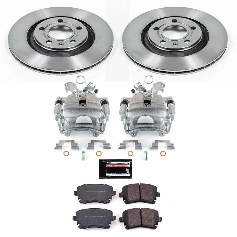 Power Stop 04-09 Audi S4 Rear Autospecialty Brake Kit w/Calipers