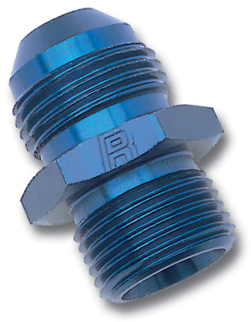 Russell Performance -8 AN Flare to 16mm x 1.5 Metric Thread Adapter (Blue) 670550