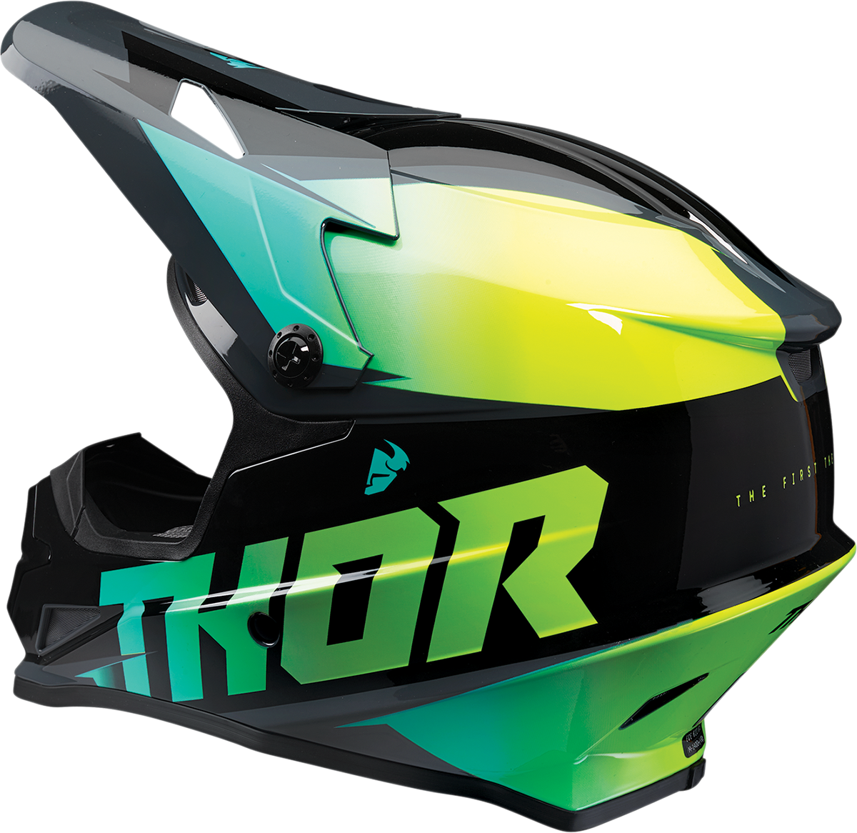 THOR Sector Helmet - Fader - Acid/Teal - 3XL 0110-6803