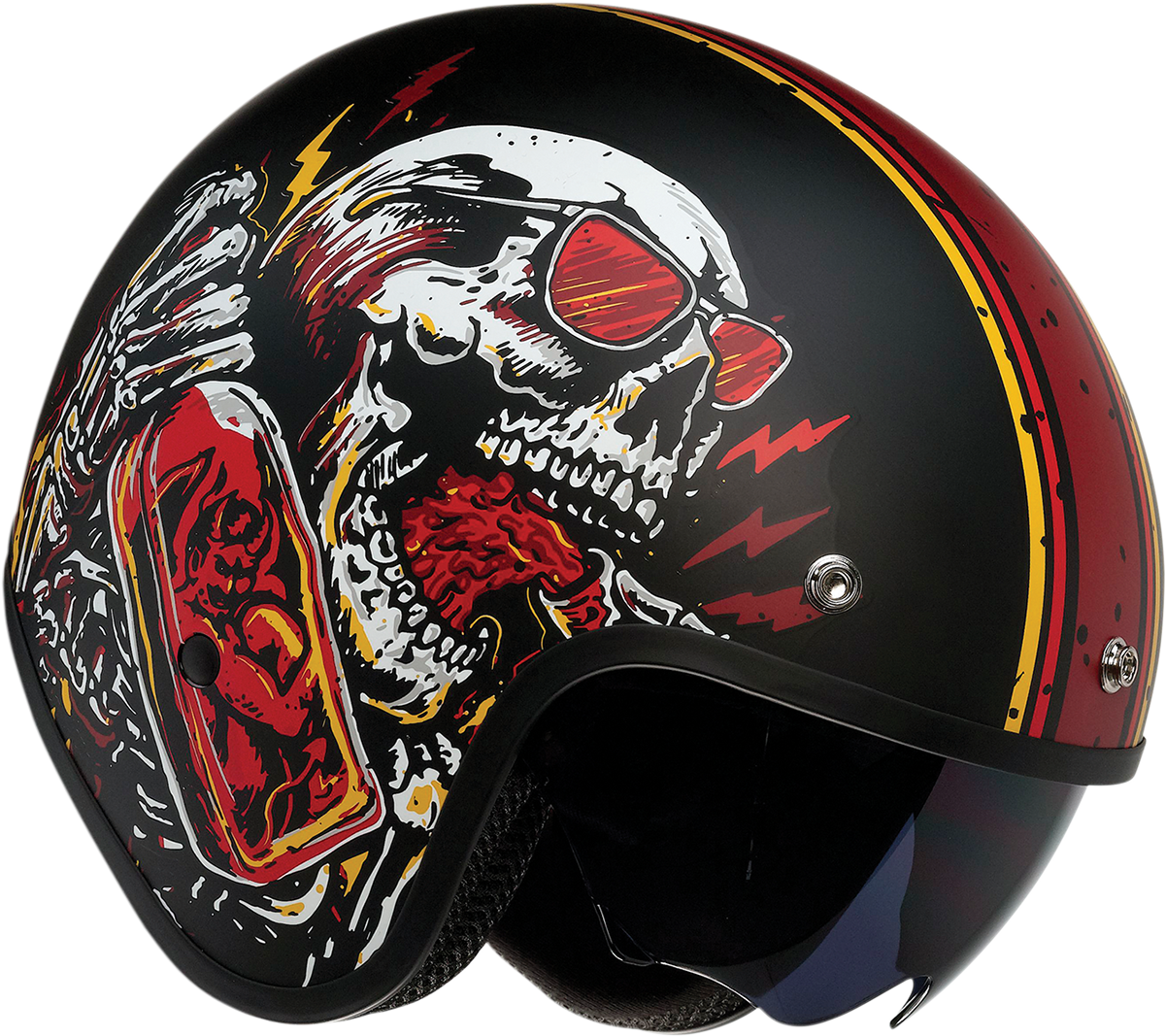 Z1R Saturn Helmet - Devil Made Me - Black/Red - XL 0104-2820