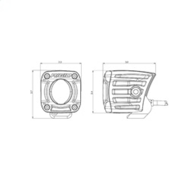 Rigid Industries Revolve Pod w/White Trim Ring - Pair 490613