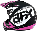 AFX FX-17 Helmet - Attack - Matte Black/Fuchsia - Large 0110-7169