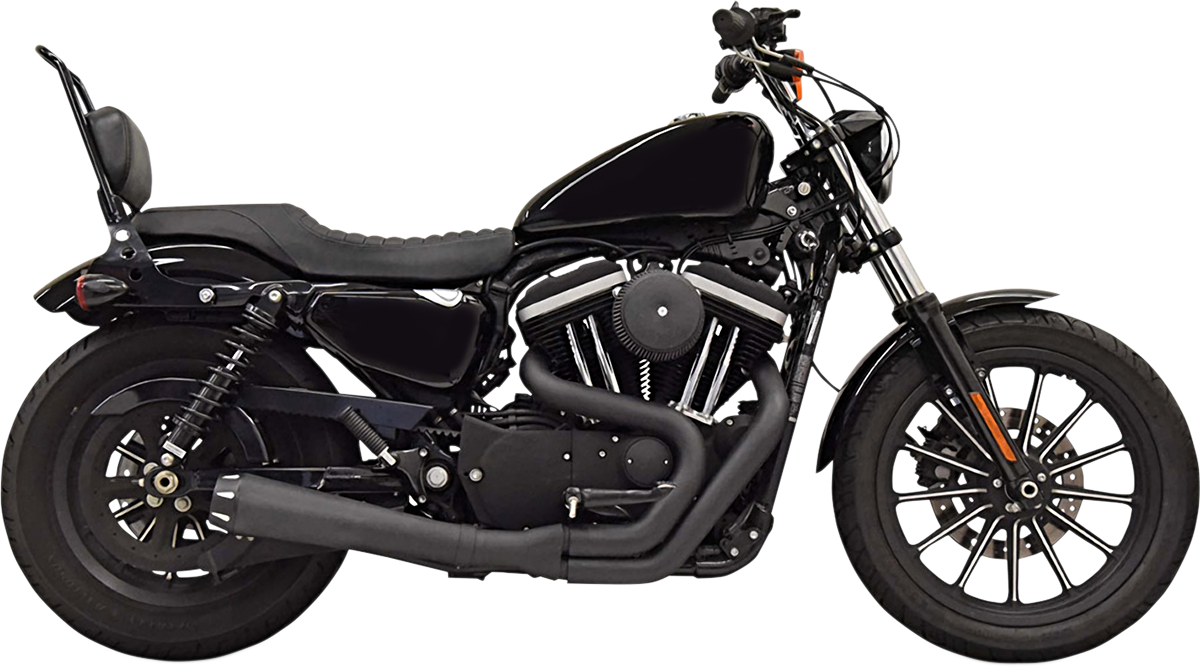 BASSANI XHAUST Road Rage Exhaust - Black - '04-'20 XL 1X52RB