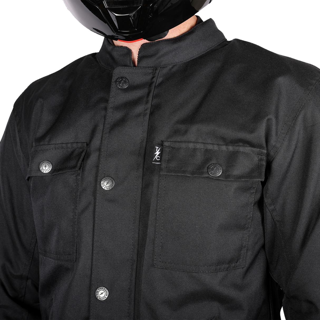 THRASHIN SUPPLY CO. Atlas v2 Riding Jacket - Black - Medium TMJ-09-09