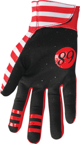 THOR Mainstay Gloves - Slice - White/Red - Large 3330-7294