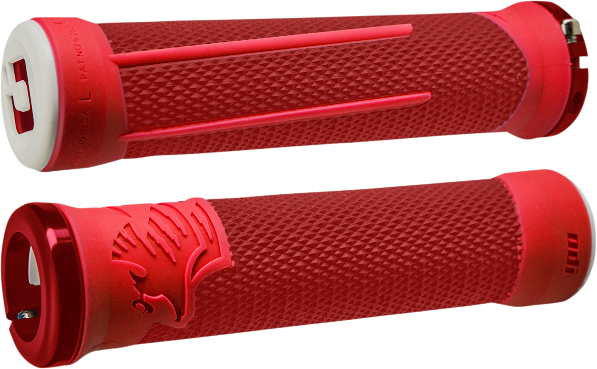 ODI AG-2 MTB Grips - Red/Fire Red D35A2RF-R