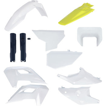 ACERBIS Full Body Kit - '24 OEM White/Black/Yeloow - Husqvarna - FE/TE 2986650275