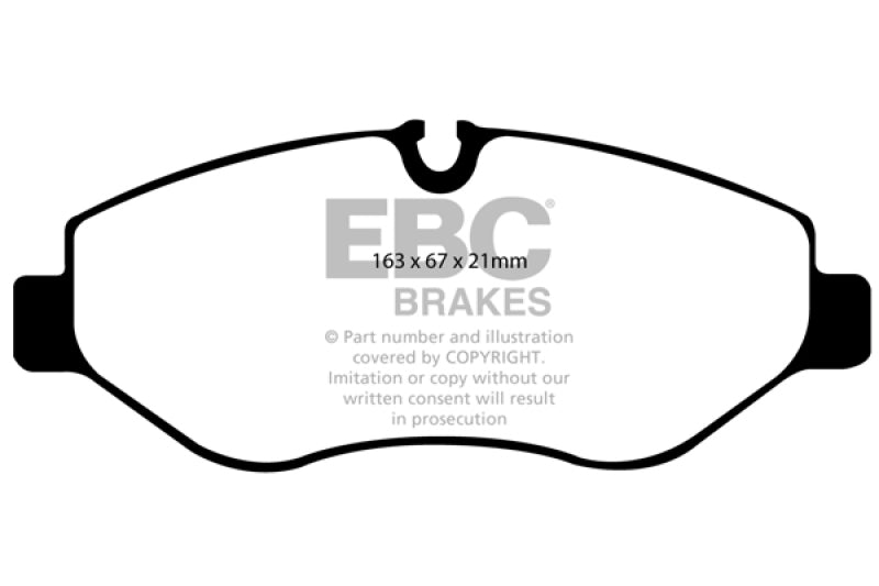 EBC 07+ Dodge Sprinter 2500 Greenstuff Front Brake Pads DP61926