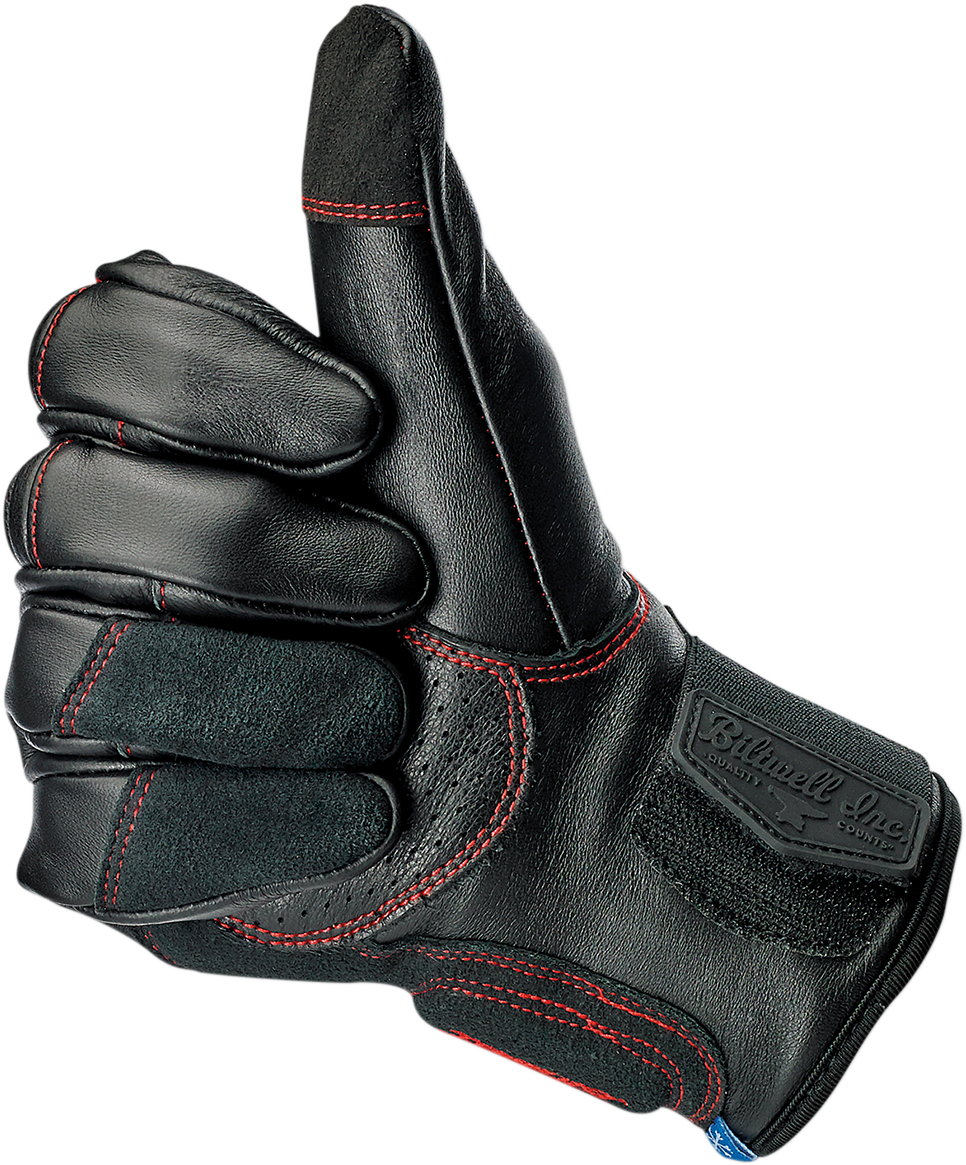 BILTWELL Belden Gloves - Redline - Large 1505-0108-304