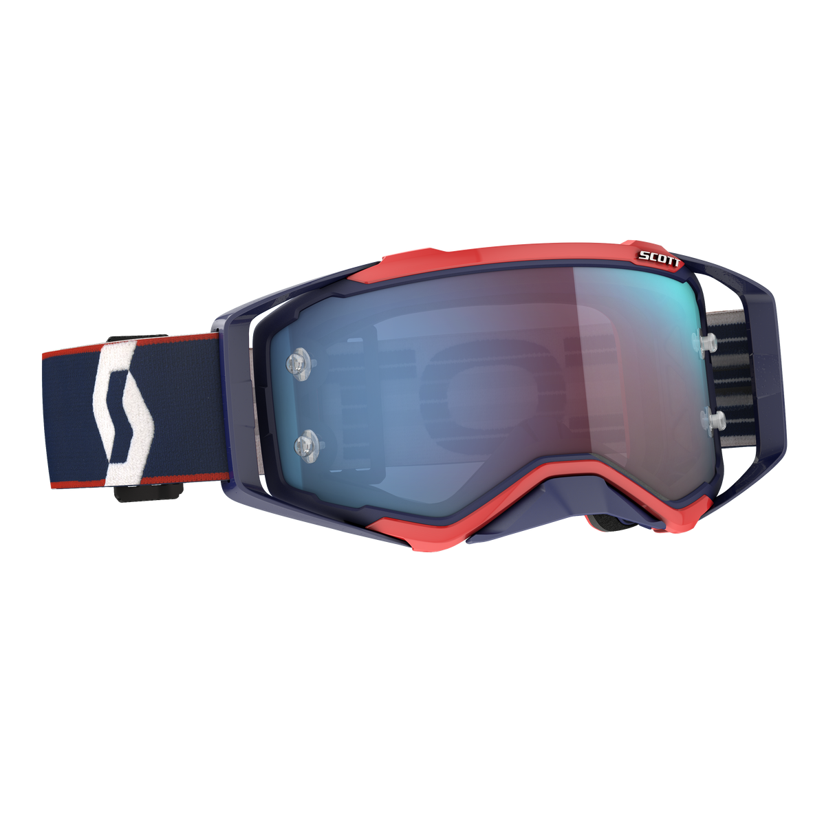 SCOTT Prospect Goggle Retro Blue/Red Blue Chrome Works Lens 272821-6667349