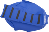 SDG 6-Ribbed Seat Cover - Black Ribs/Blue Top/Blue Sides 95945KBB