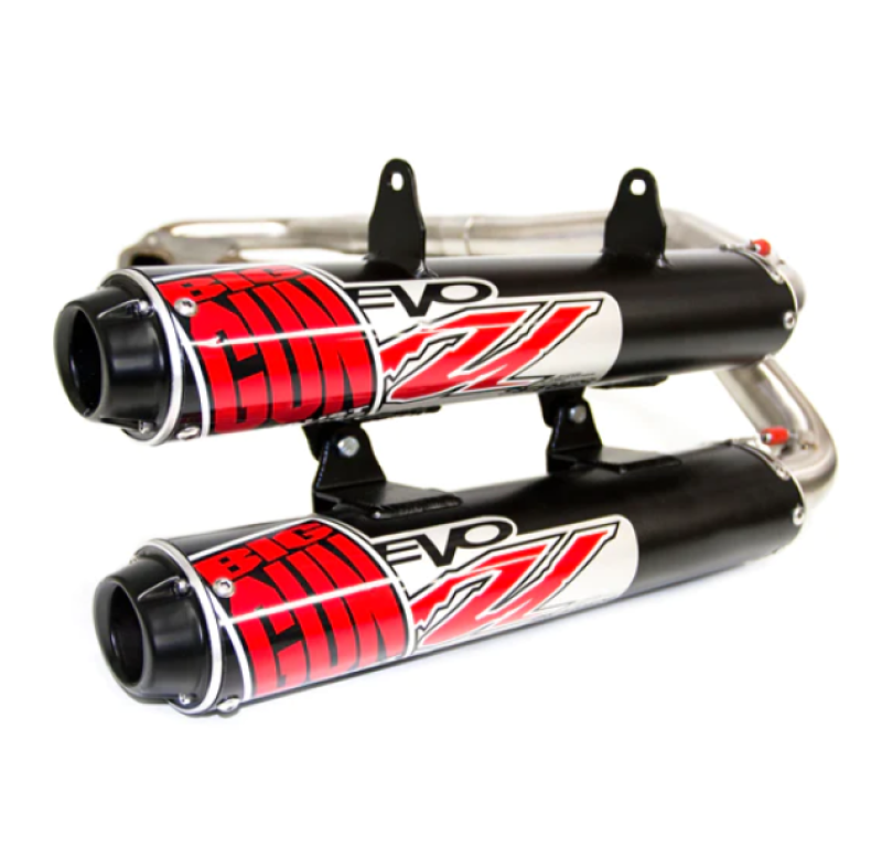 Big Gun 11-14 Polaris RZR XP 900/RZR XP 4 900 EVO U Series Dual Full Syst Exhaust 12-7853