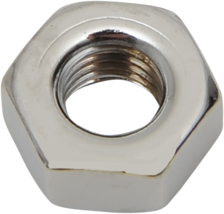 DRAG SPECIALTIES 1/4"-20 Chrome Hex Nut MPB168