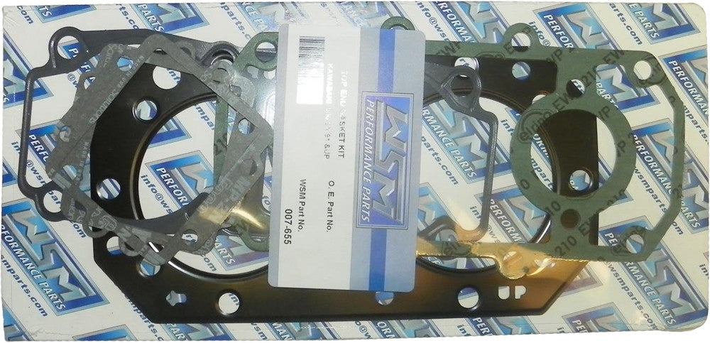 WSM Top End Gasket Kit Kaw Kaw 550 91 Up 007-655