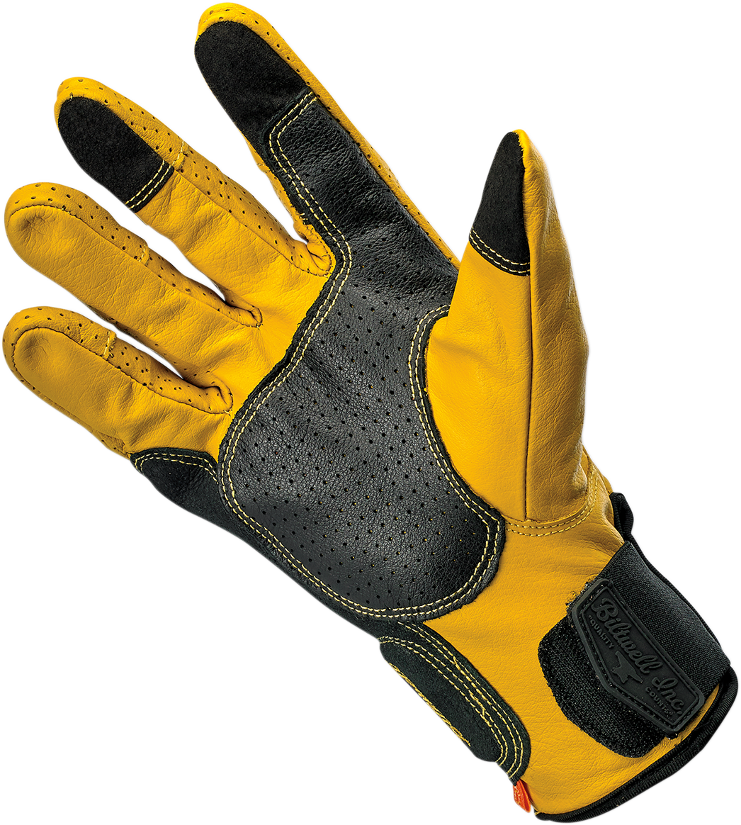 BILTWELL Borrego Gloves - Gold/Black - XL 1506-0701-305