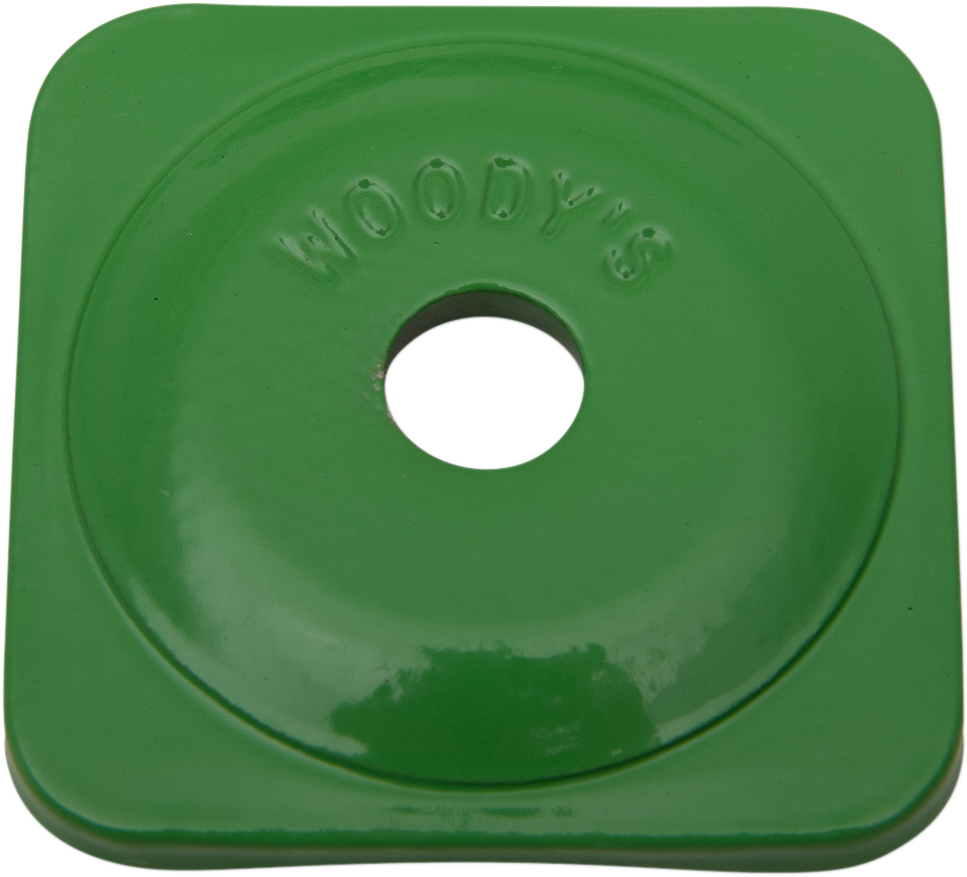 WOODY'S Support Plates - Green - Square - 48 Pack ASG-3780-48