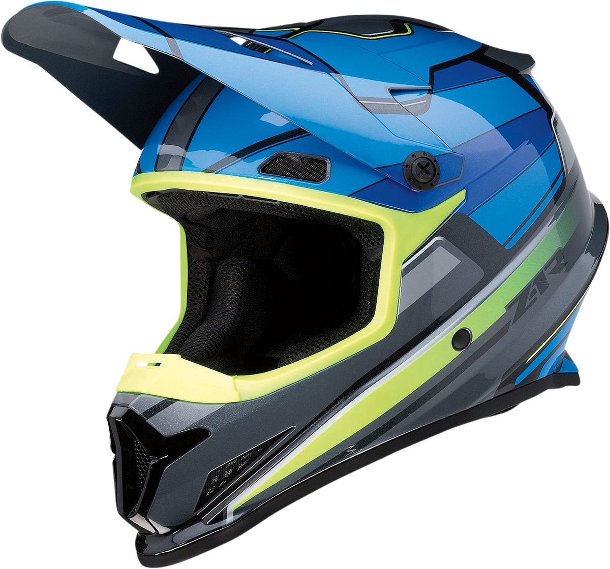 Z1R Rise Helmet - MC - Blue/Hi-Viz - 3XL 0110-7198