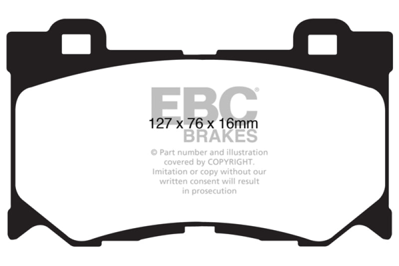 EBC 08-13 Infiniti FX50 5.0 Yellowstuff Front Brake Pads DP41823R