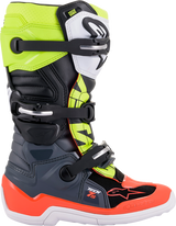 ALPINESTARS Youth Tech 7S Boots - Black/Gray/Red/White/Yellow - US 7 2015017-9058-7