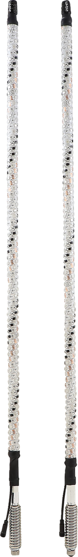 WHIPITLIGHTRODS 3' Light Rod Whip - Bluetooth - Pair - White SB-RGBBT-232