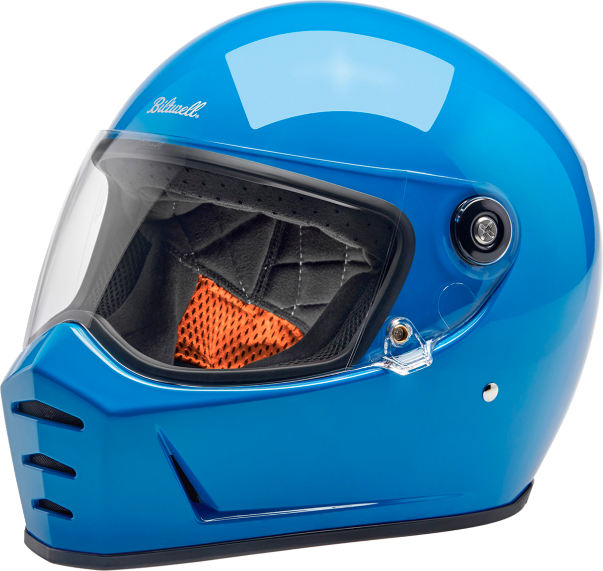 BILTWELL Lane Splitter Helmet - Gloss Tahoe Blue - Medium 1004-129-503